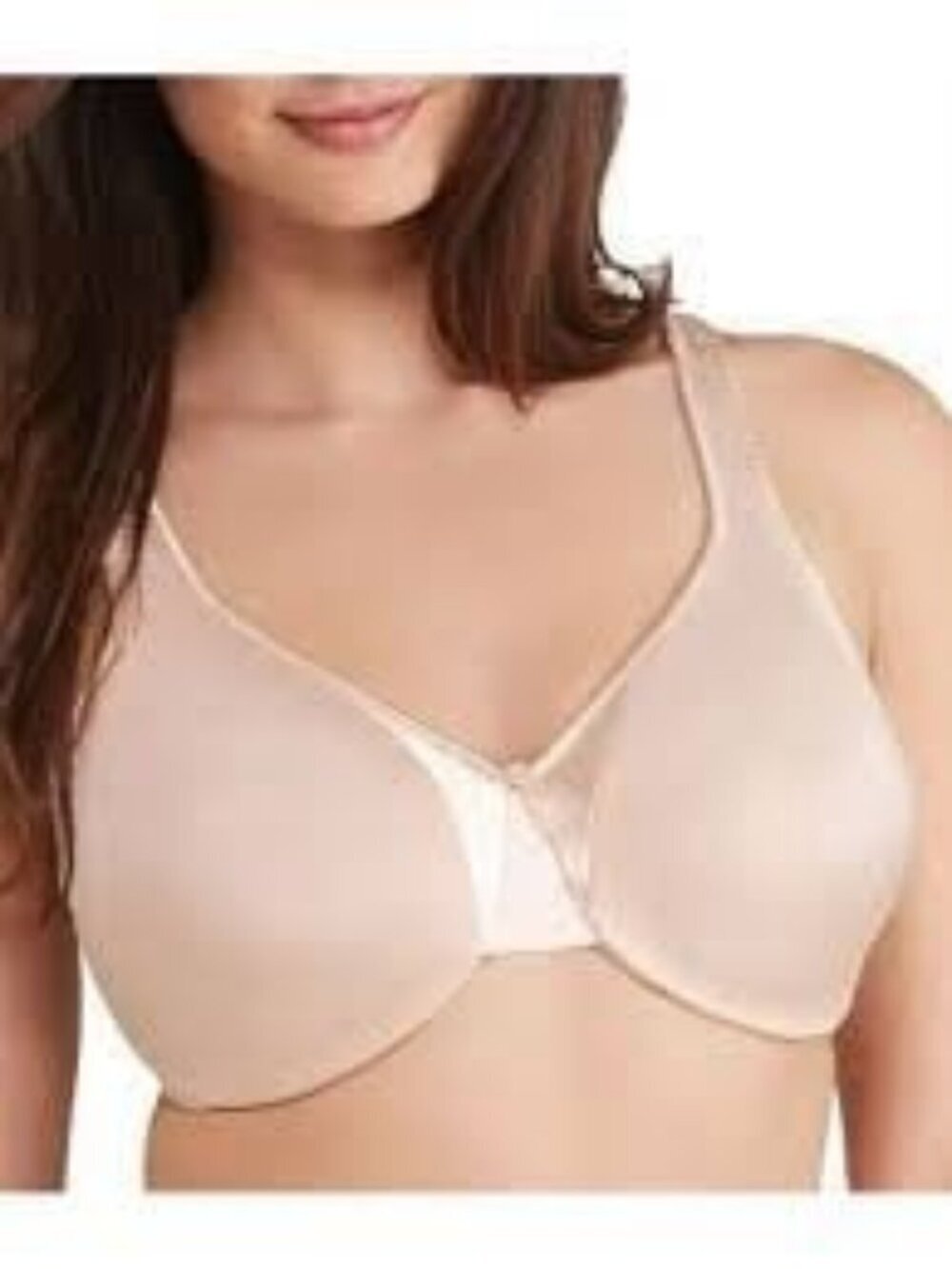 Olga 35002 Signature Support Satin Underwire Bra 38C Pink Unlined